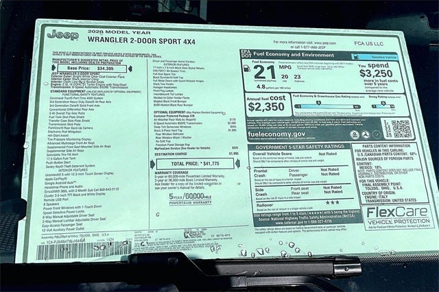 2026 Jeep Wrangler Sport