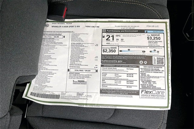 2026 Jeep Wrangler Sport S