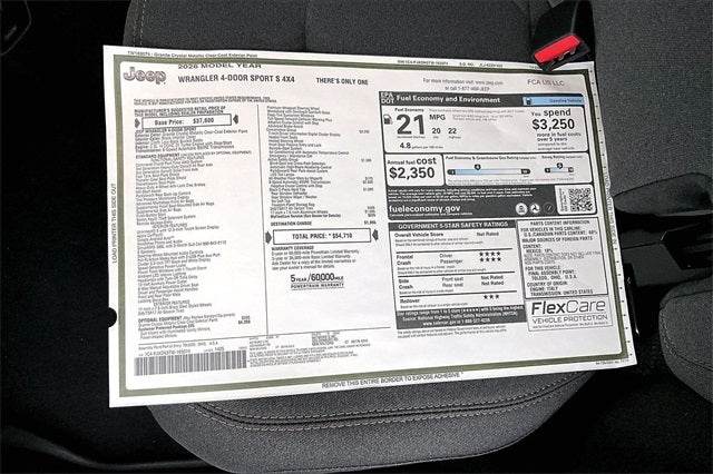 2026 Jeep Wrangler Sport S