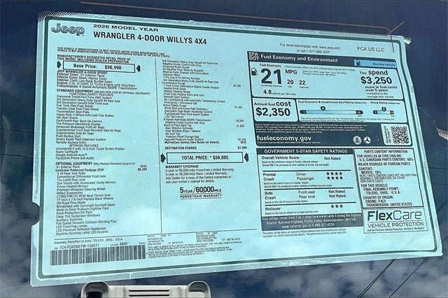 2026 Jeep Wrangler Willys