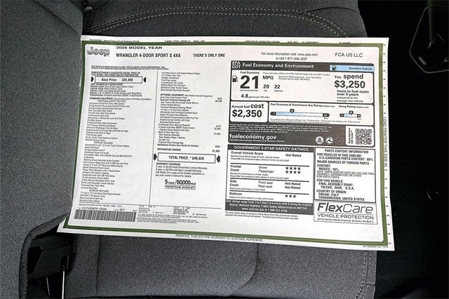 2026 Jeep Wrangler Sport S