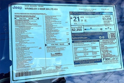 2026 Jeep Wrangler Willys