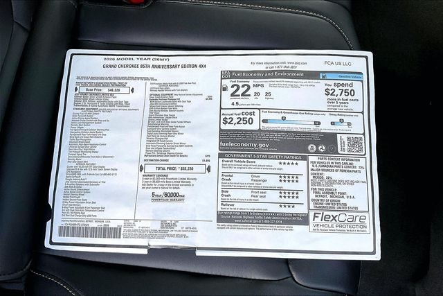 2026 Jeep Grand Cherokee 85th Anniversary Edition