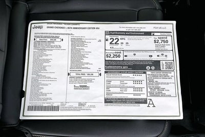 2026 Jeep Grand Cherokee L 85th Anniversary Edition