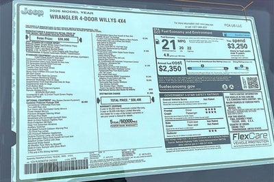 2026 Jeep Wrangler Willys