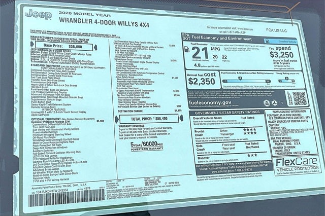 2026 Jeep Wrangler Willys