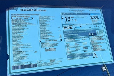 2026 Jeep Gladiator Willys