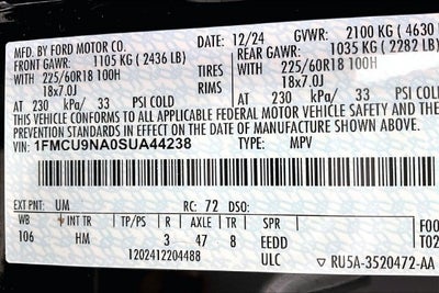 2025 Ford Escape ST-Line Select