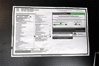 2026 RAM ProMaster 2500 High Roof
