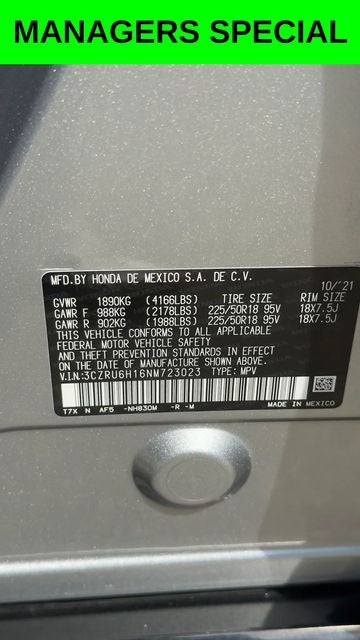 2022 Honda HR-V Sport