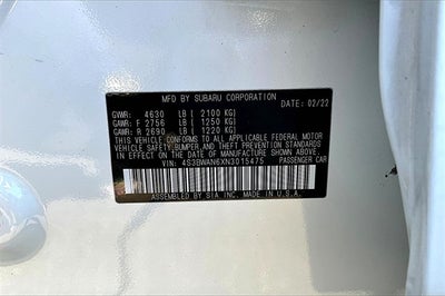 2022 Subaru Legacy Limited