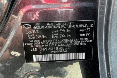 2020 Hyundai Elantra Value Edition