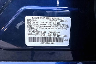 2022 INFINITI Q50 LUXE