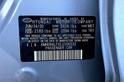 2020 Hyundai Elantra SEL