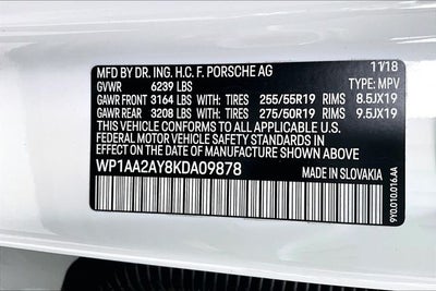 2019 Porsche Cayenne Base