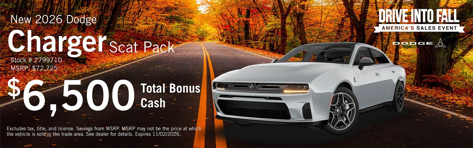 New 2026 Dodge Charger Scat Pack